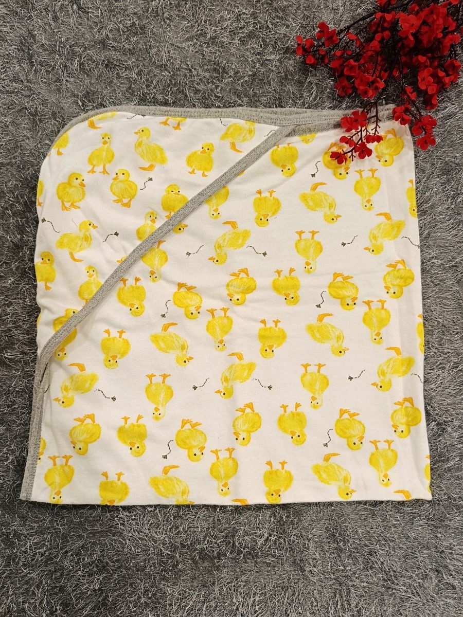 Baby Hood Towel- Duck Print