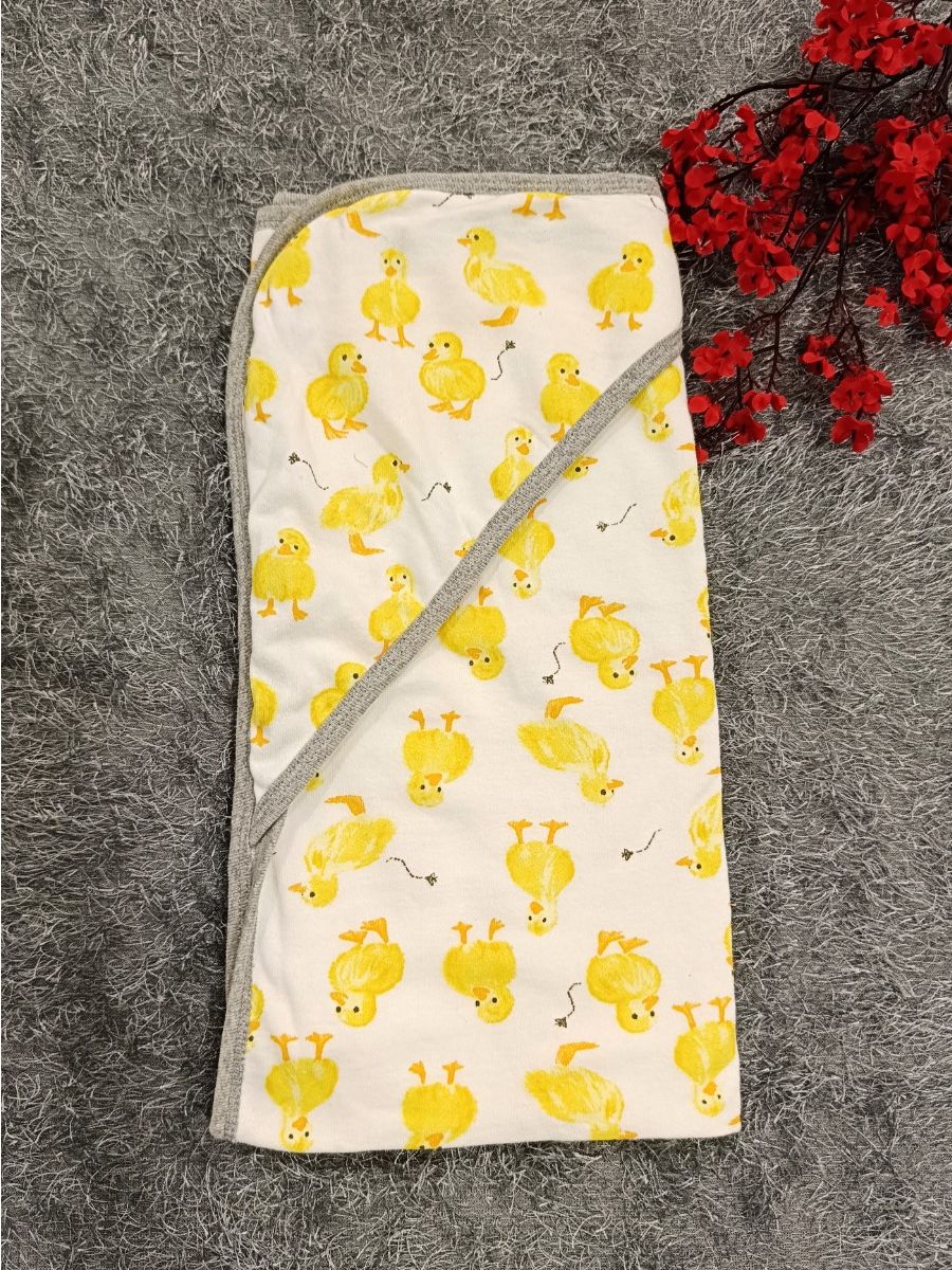 Baby Hood Towel- Duck Print