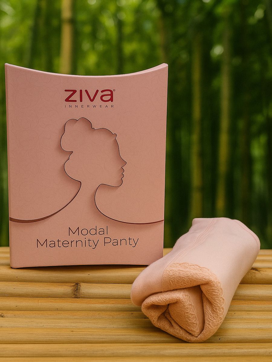 Maternity High Waist Modal Panty Peach