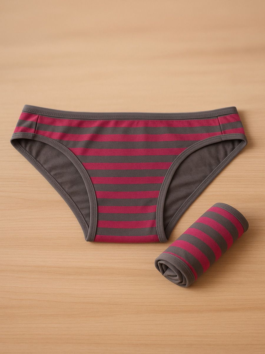 Low Waist Panty (LW Stripe Pink)