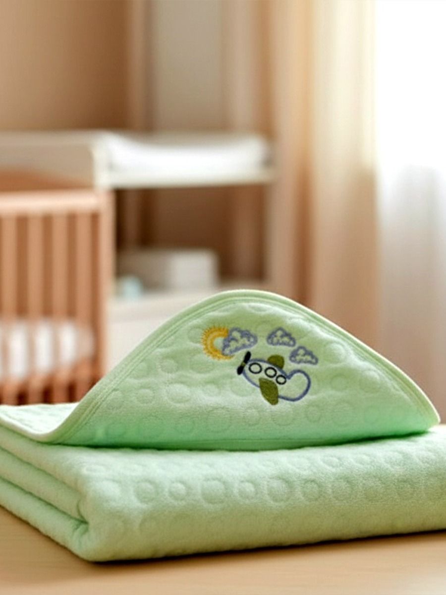 Baby Hood Towel Green