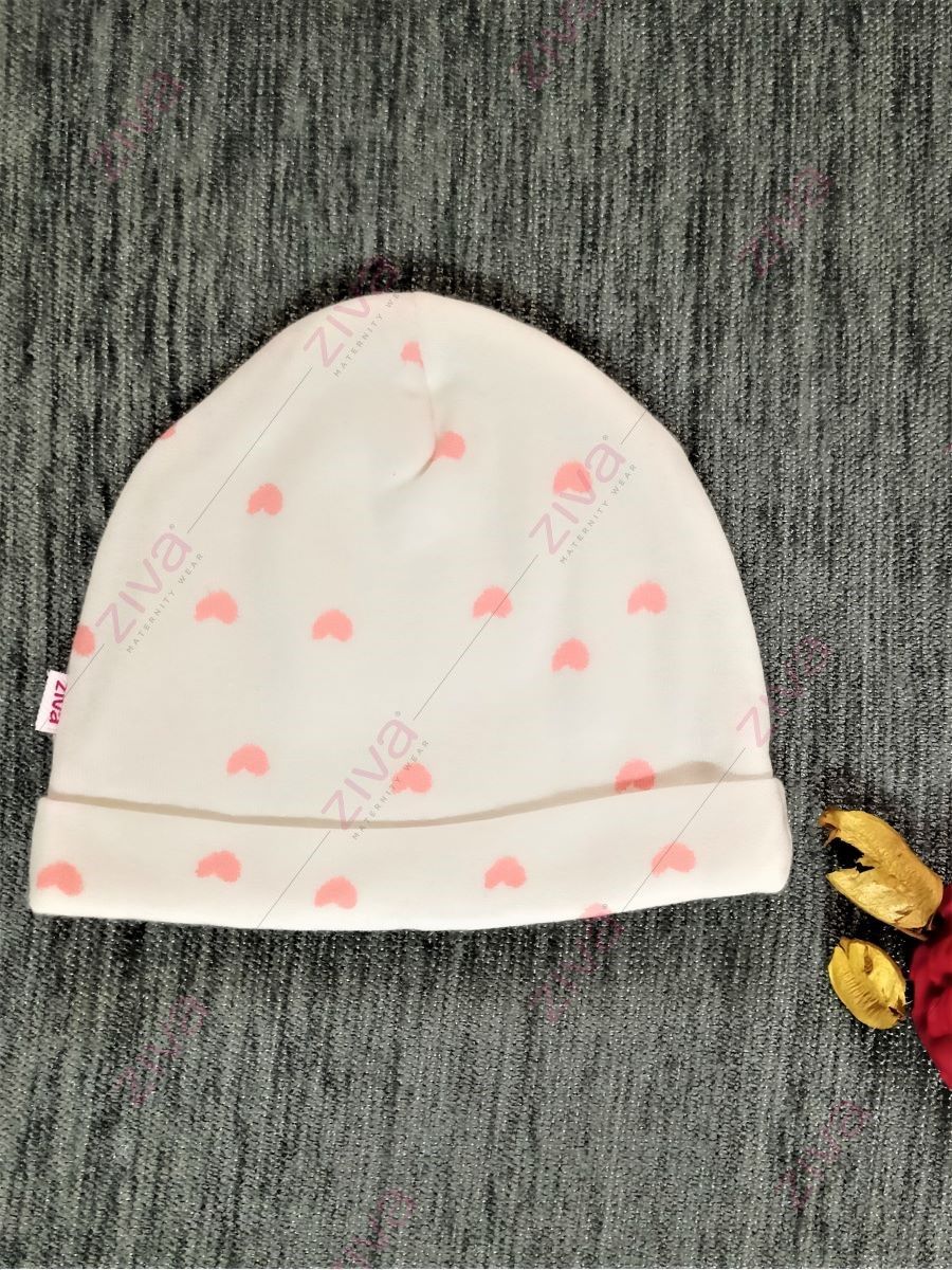 Heart Sleepsuit/Cap Girl