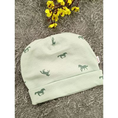 Sleepsuit/Cap- Boy(Horse print)