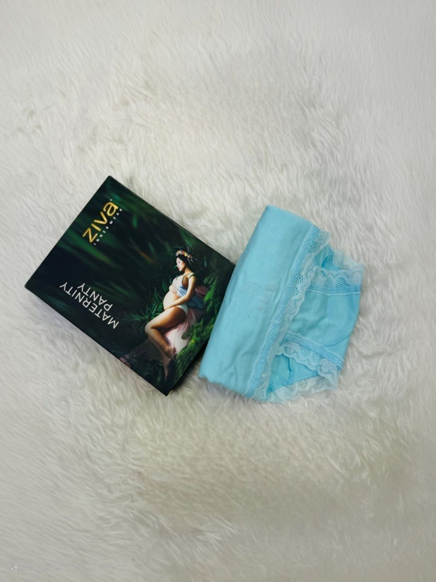 Maternity High Waist Panty Aqua Blue