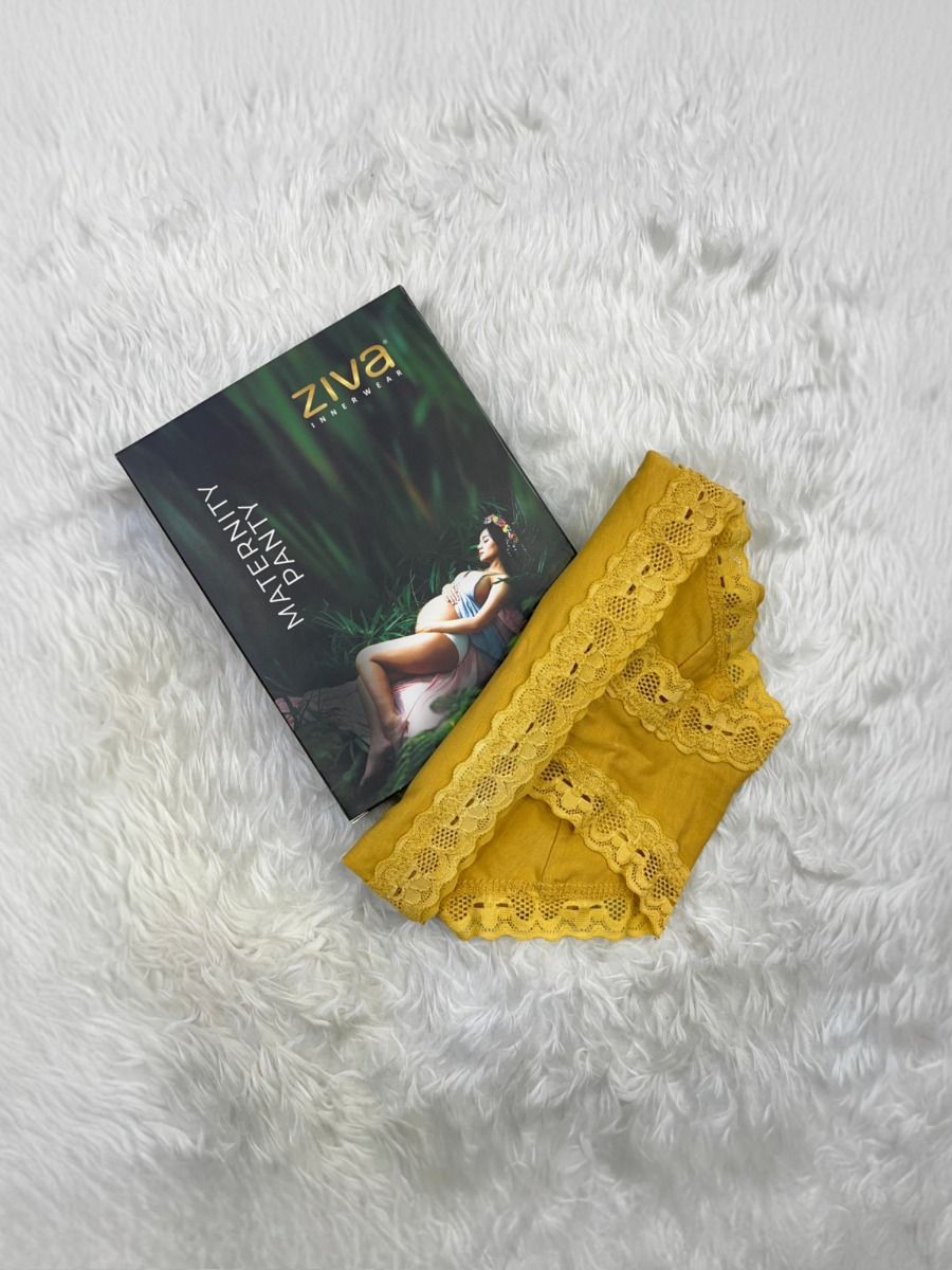 Maternity High Waist Panty Yellow
