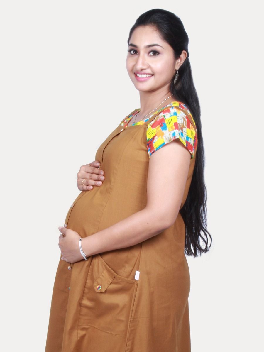 Maternity Sleeveless Dress with Inner &  Free mask (SHALAN)