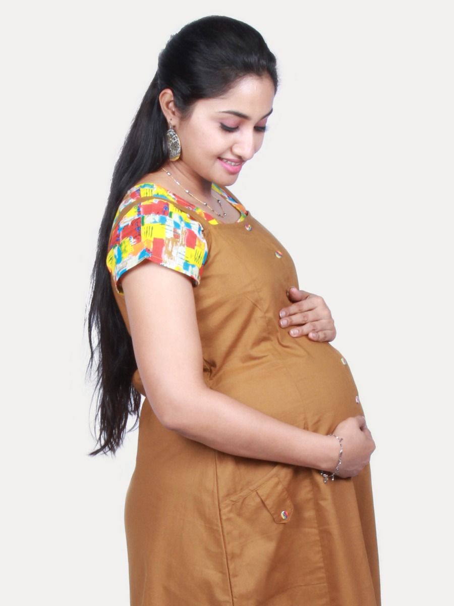 Maternity Sleeveless Dress with Inner &  Free mask (SHALAN)