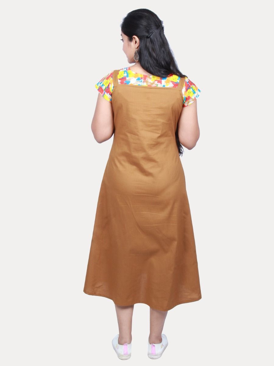 Maternity Sleeveless Dress with Inner &  Free mask (SHALAN)