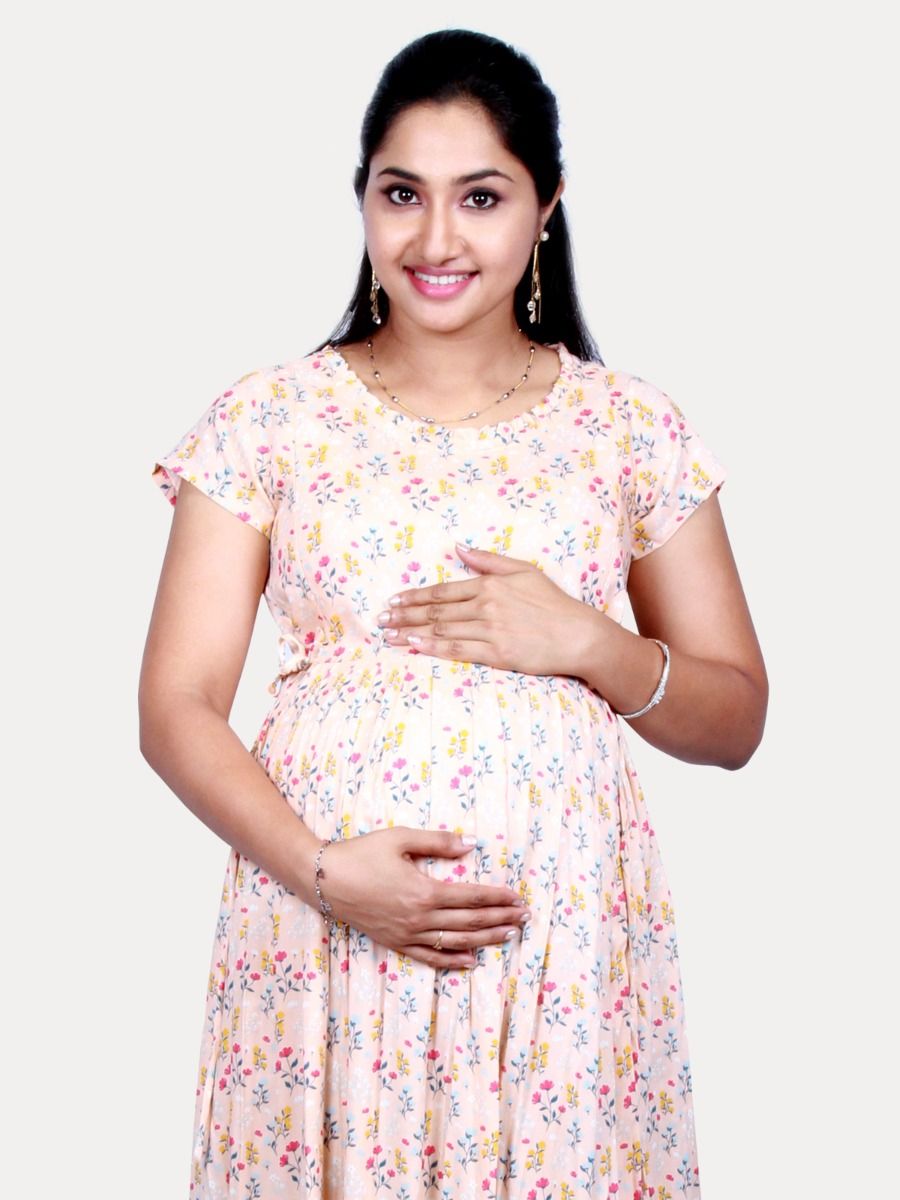 Maternity Maxi Dress with Free mask (HEMERA)