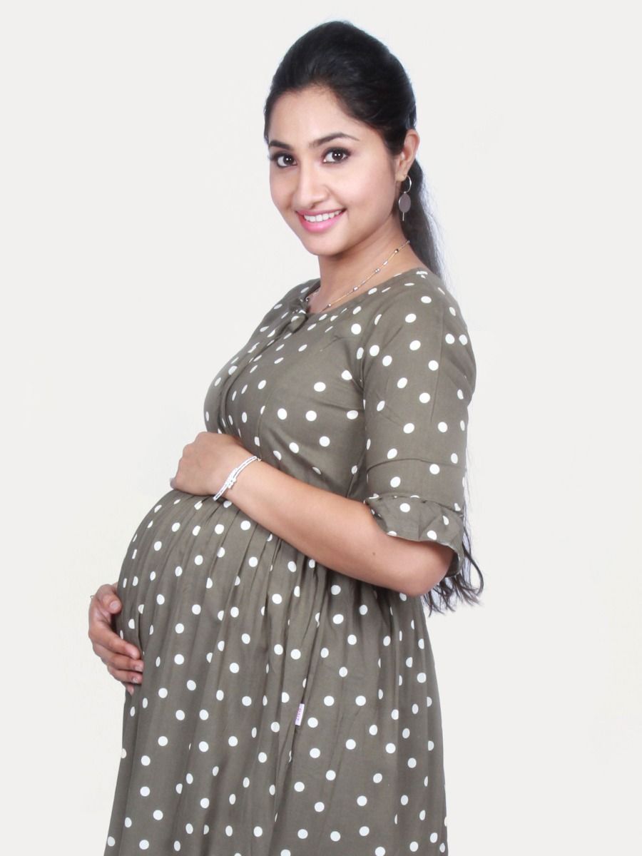 Maternity Midi Dress with FREE MASK (MISA)