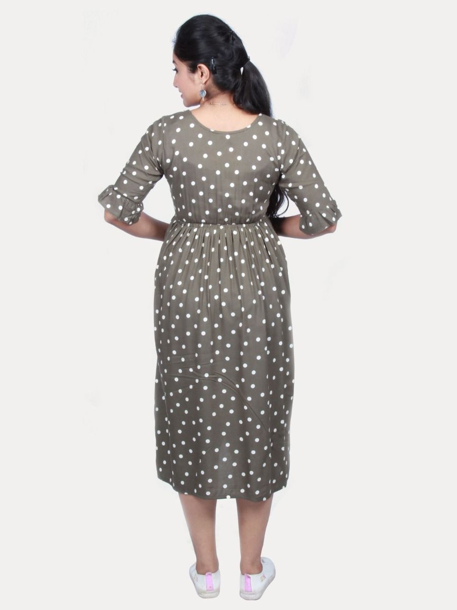 Maternity Midi Dress with FREE MASK (MISA)