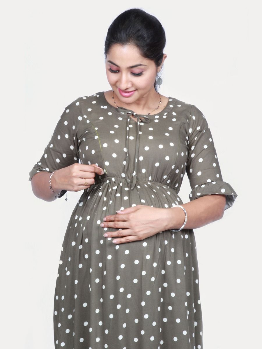 Maternity Midi Dress with FREE MASK (MISA)