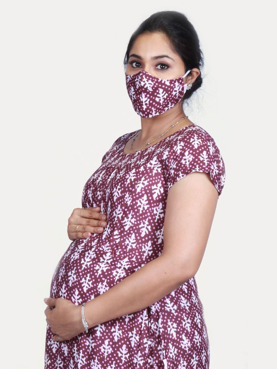 Maternity Nightie with Free mask (Loka)