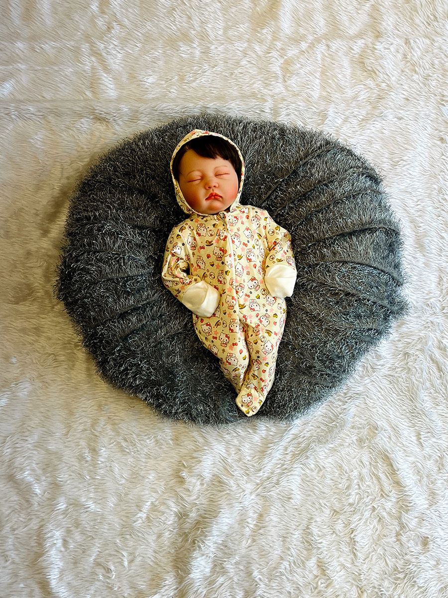 Baby Hooded SleepSuit Light Yellow