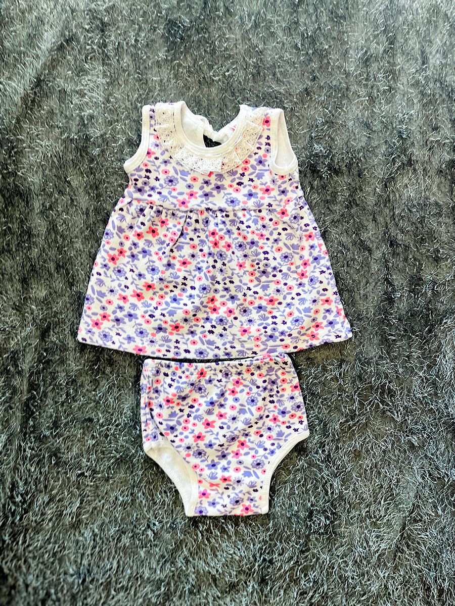 Baby Girl Frock Knitted with Panty