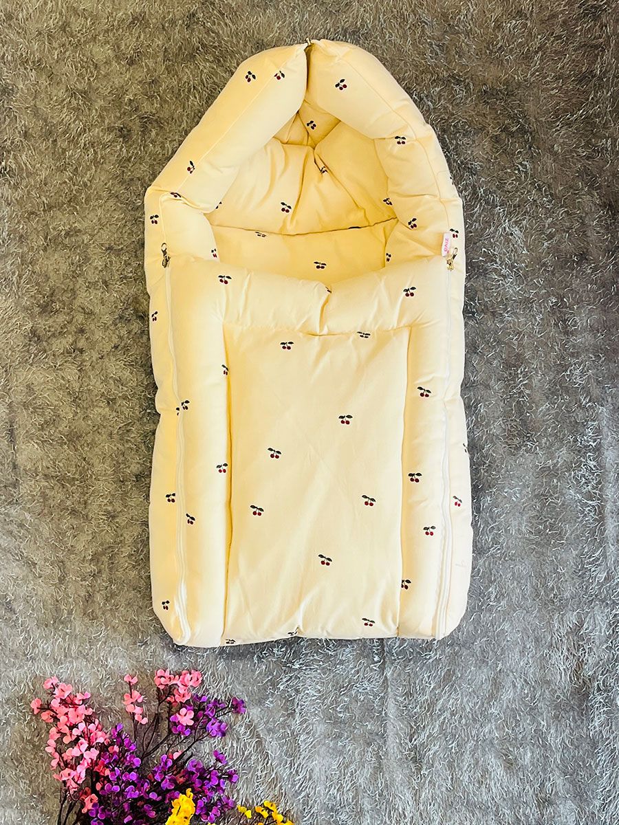 Premature Organic Baby Bed- Cherry Print