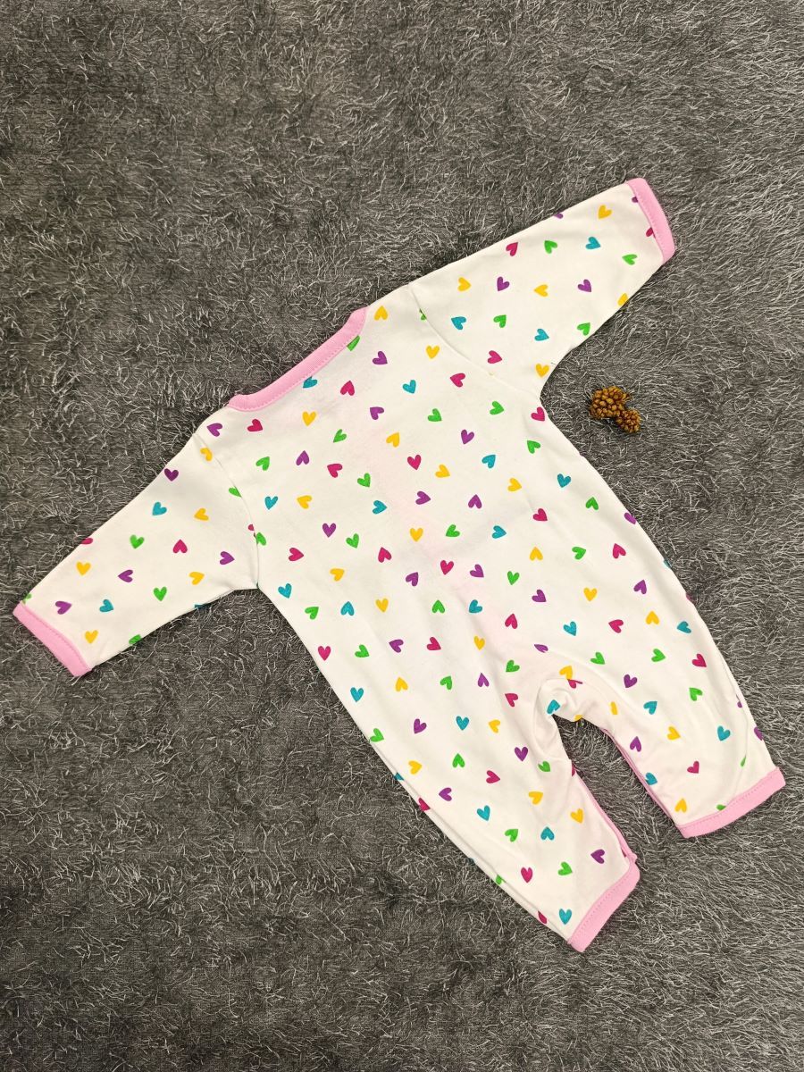 Baby Jumpsuit Girl- Multi heart