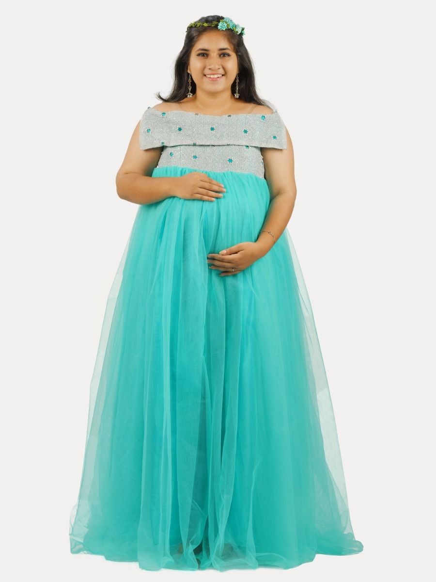 Maternity Gowns (Baby Shower Silver)