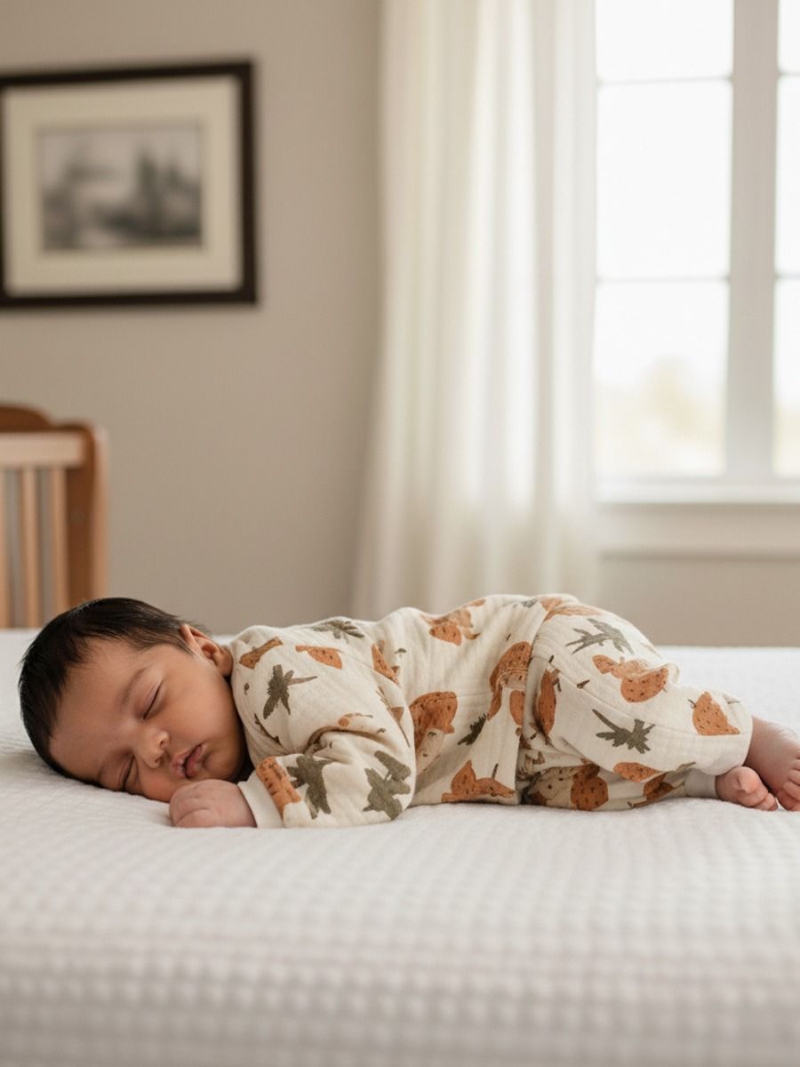 New Born Baby Sweater Top & Pant Leaf Print