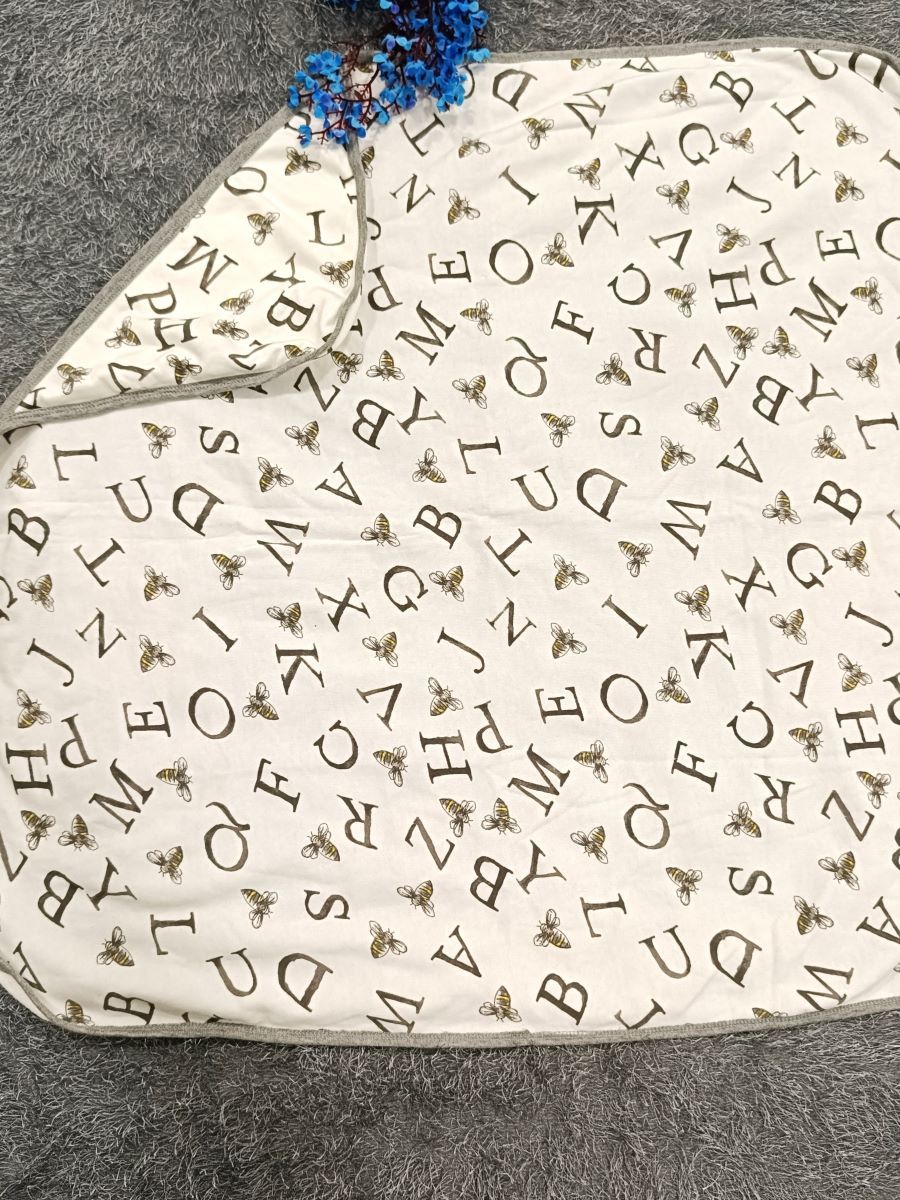 Baby Hood Towel- Letters Print