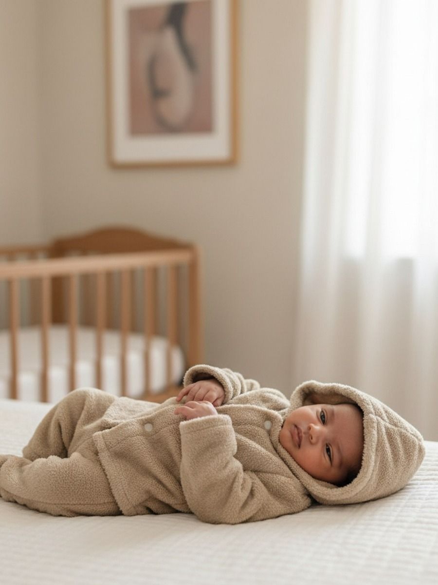 New Born Baby Sweater Top & Pant Brown