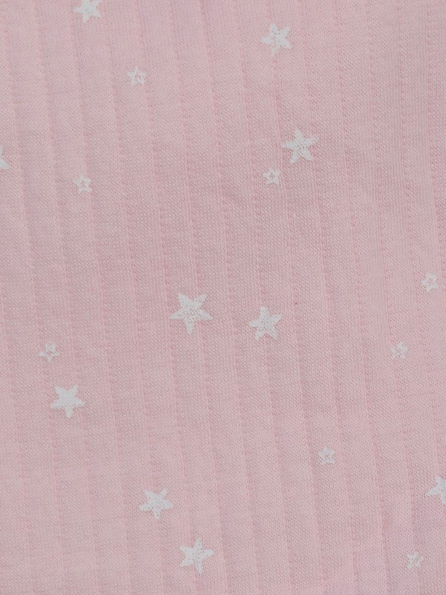 Baby Hood Towel Light Pink Star