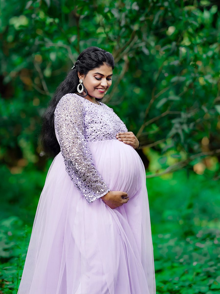 Baby Shower Dress Lavender Net