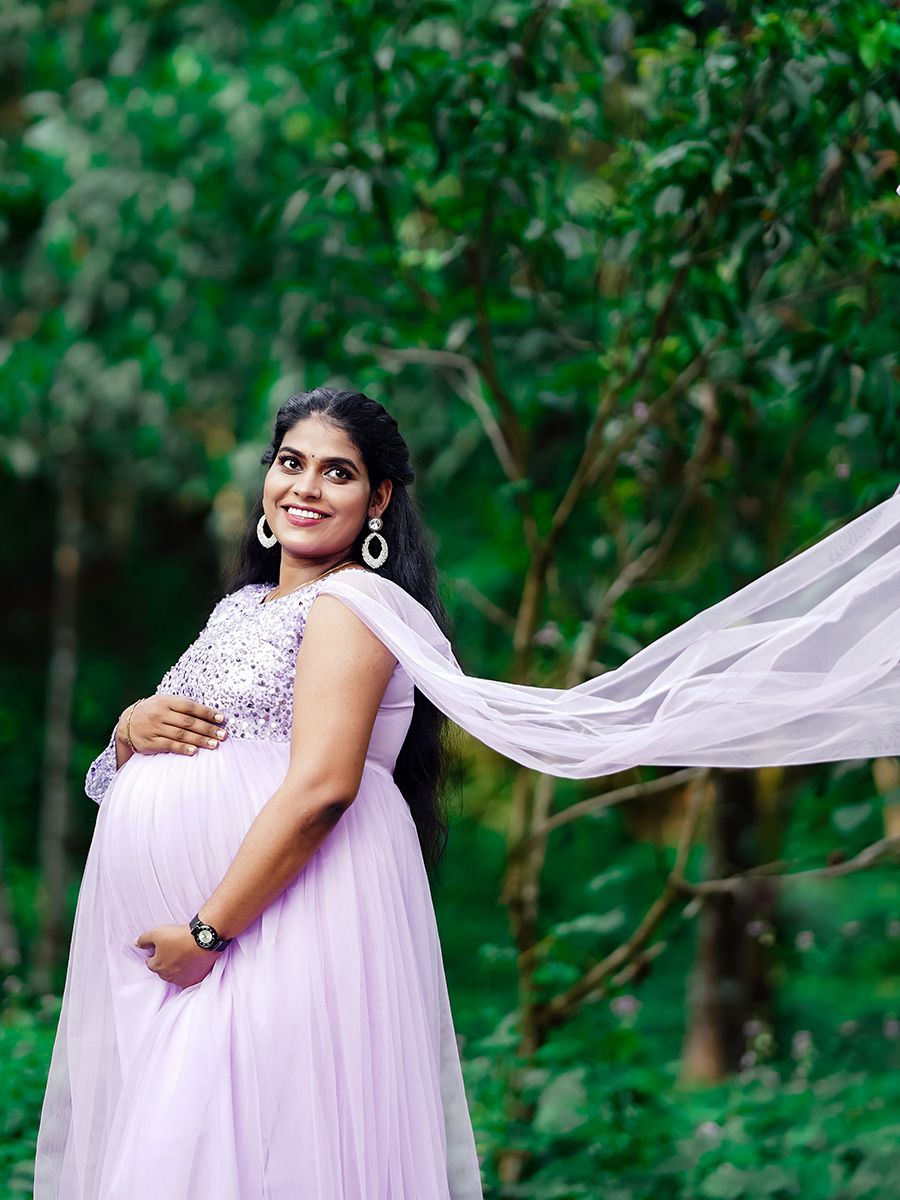 Baby Shower Dress Lavender Net