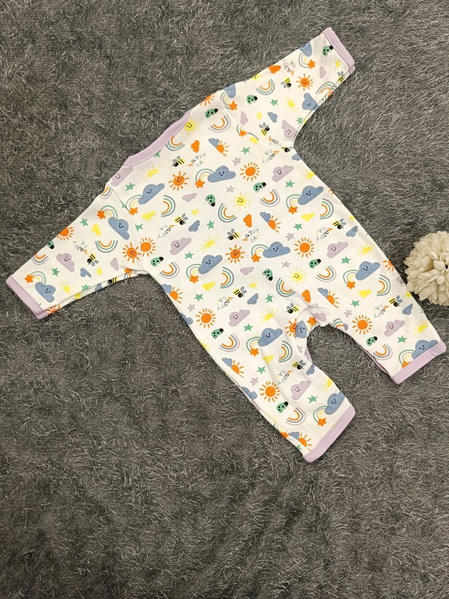 Baby Jumpsuit NB- Rainbow Print