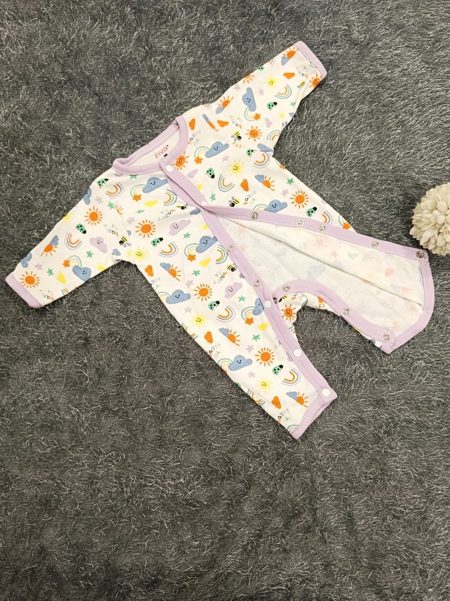 Baby Jumpsuit NB- Rainbow Print