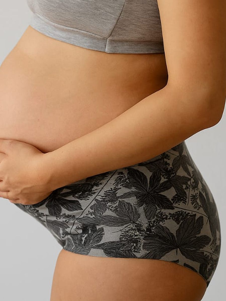 Maternity Low Waist Viscose Shorty Panty Ash