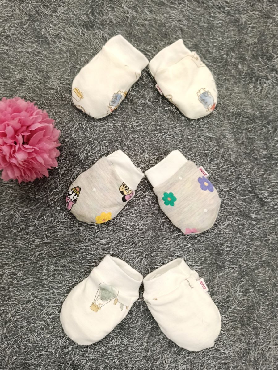 Baby Girl  Mittens  3pcs pack