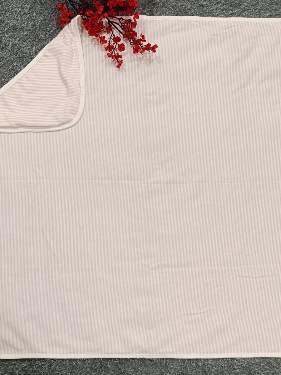 Baby Hood Towel- Pink Lines