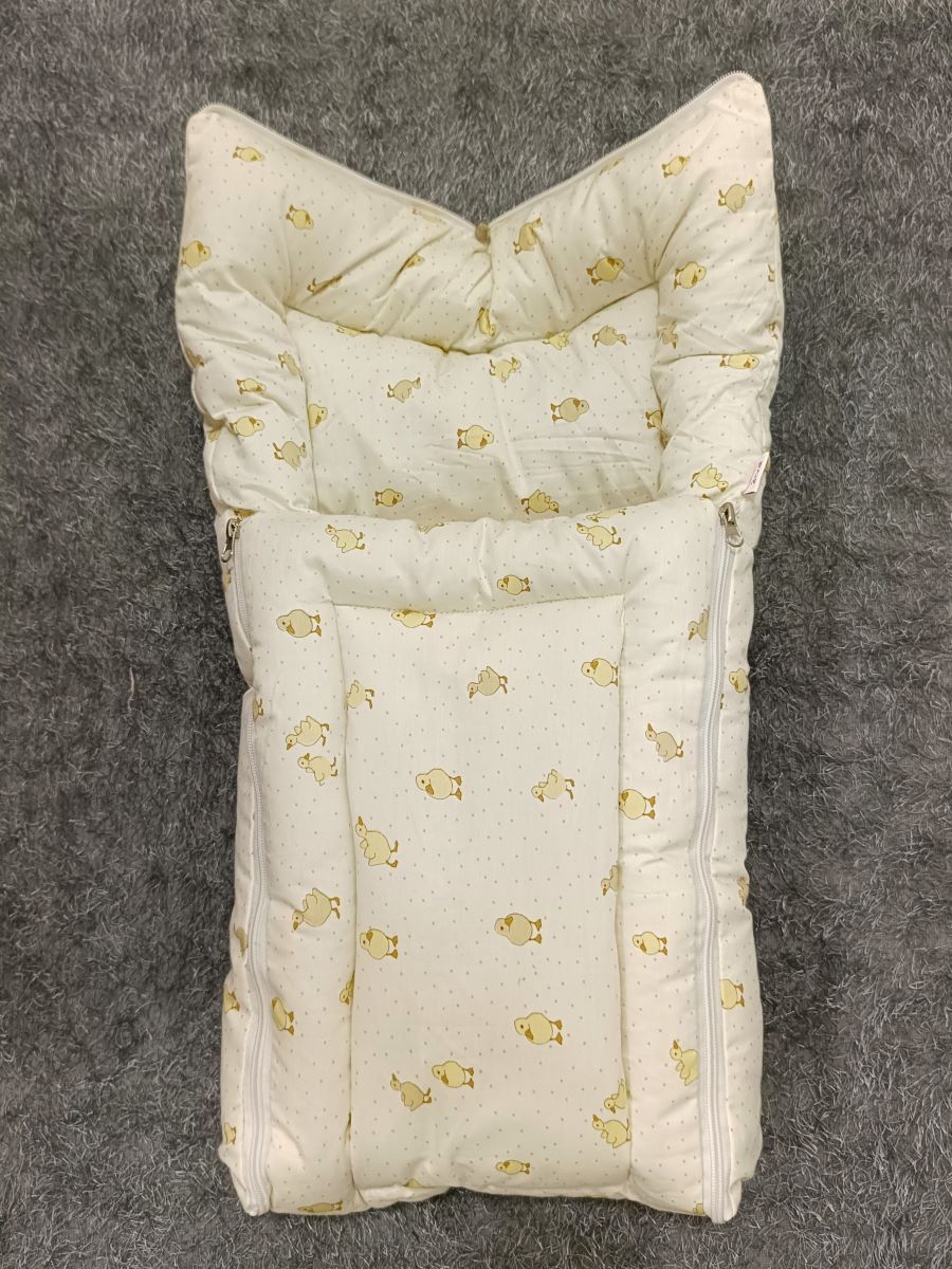 Premature Organic Baby Bed- Duck Offwhite