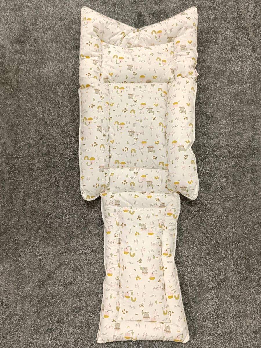 Premature Baby Bed-Multi print Offwhite