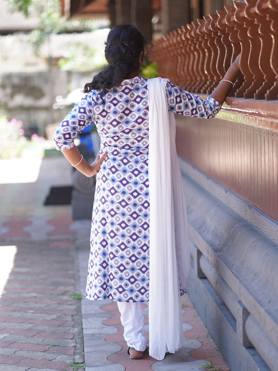 Maternity Salwar Set- Blue