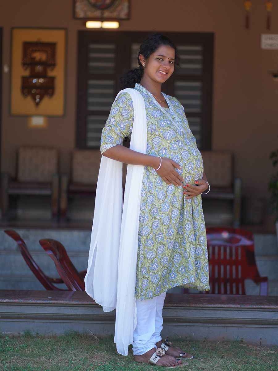 Maternity Salwar Set- Green