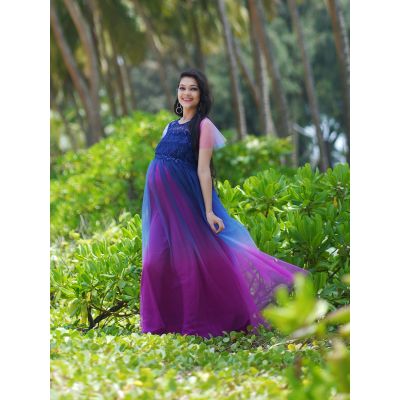 Maternity Baby Shower- Blue magenta