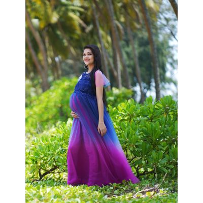 Maternity Baby Shower- Blue magenta