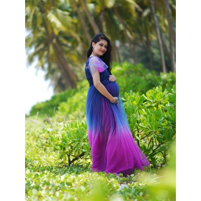 Maternity Baby Shower- Blue magenta