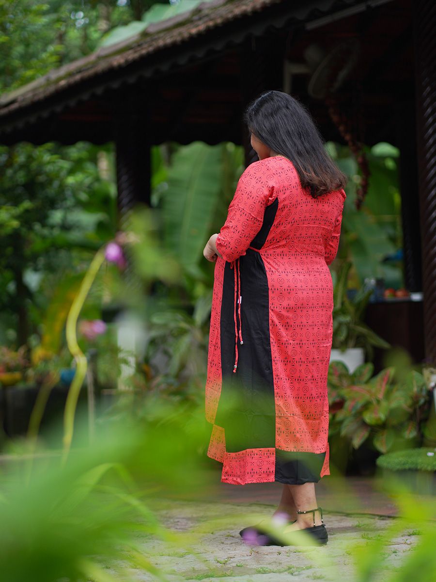 Maternity Long Tops- Red