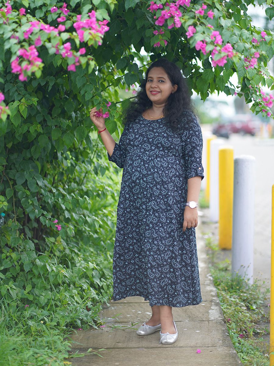 Maternity Long Tops- Hailey (Black)