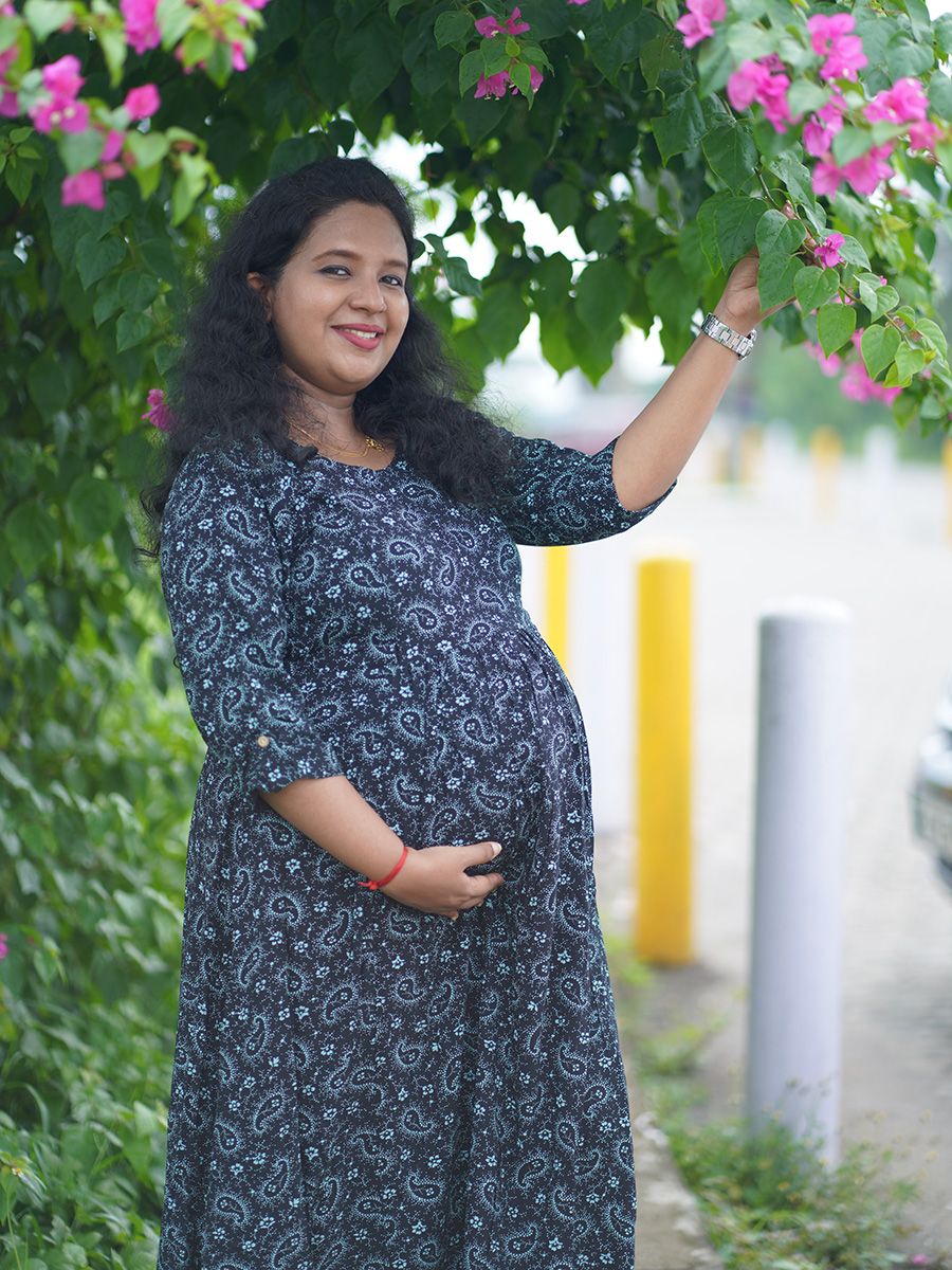 Maternity Long Tops- Hailey (Black)