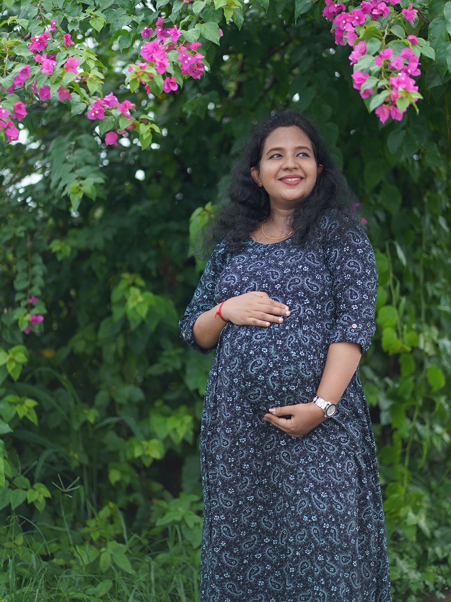 Maternity Long Tops- Hailey (Black)