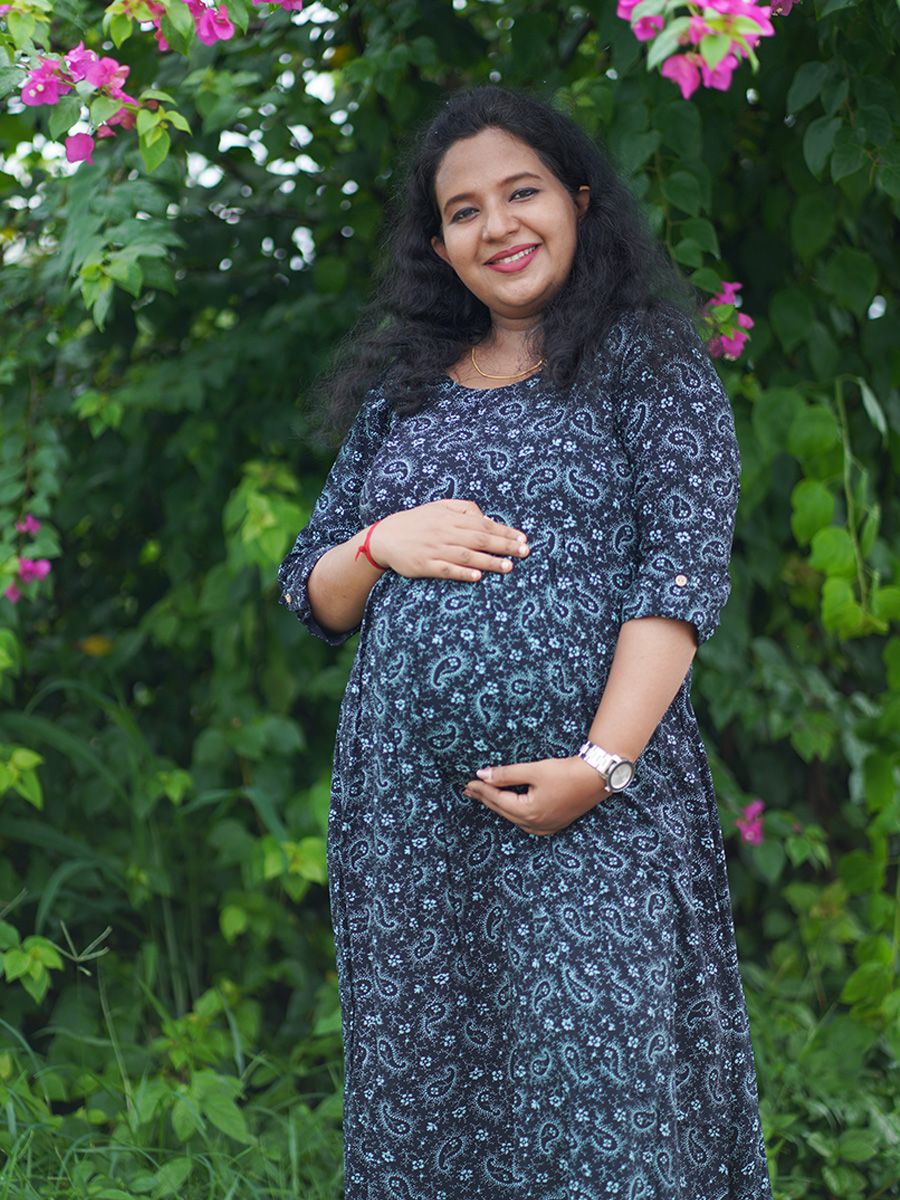 Maternity Long Tops- Hailey (Black)