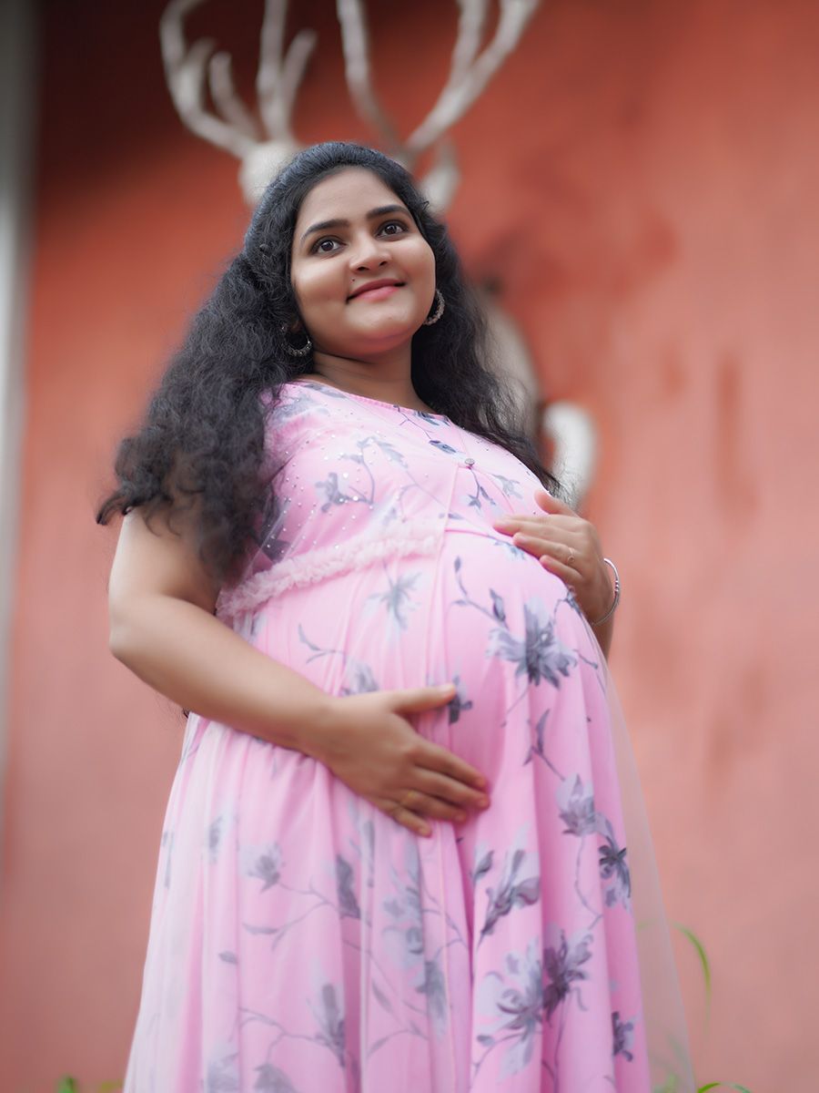 Maternity Photo Gown- Pink