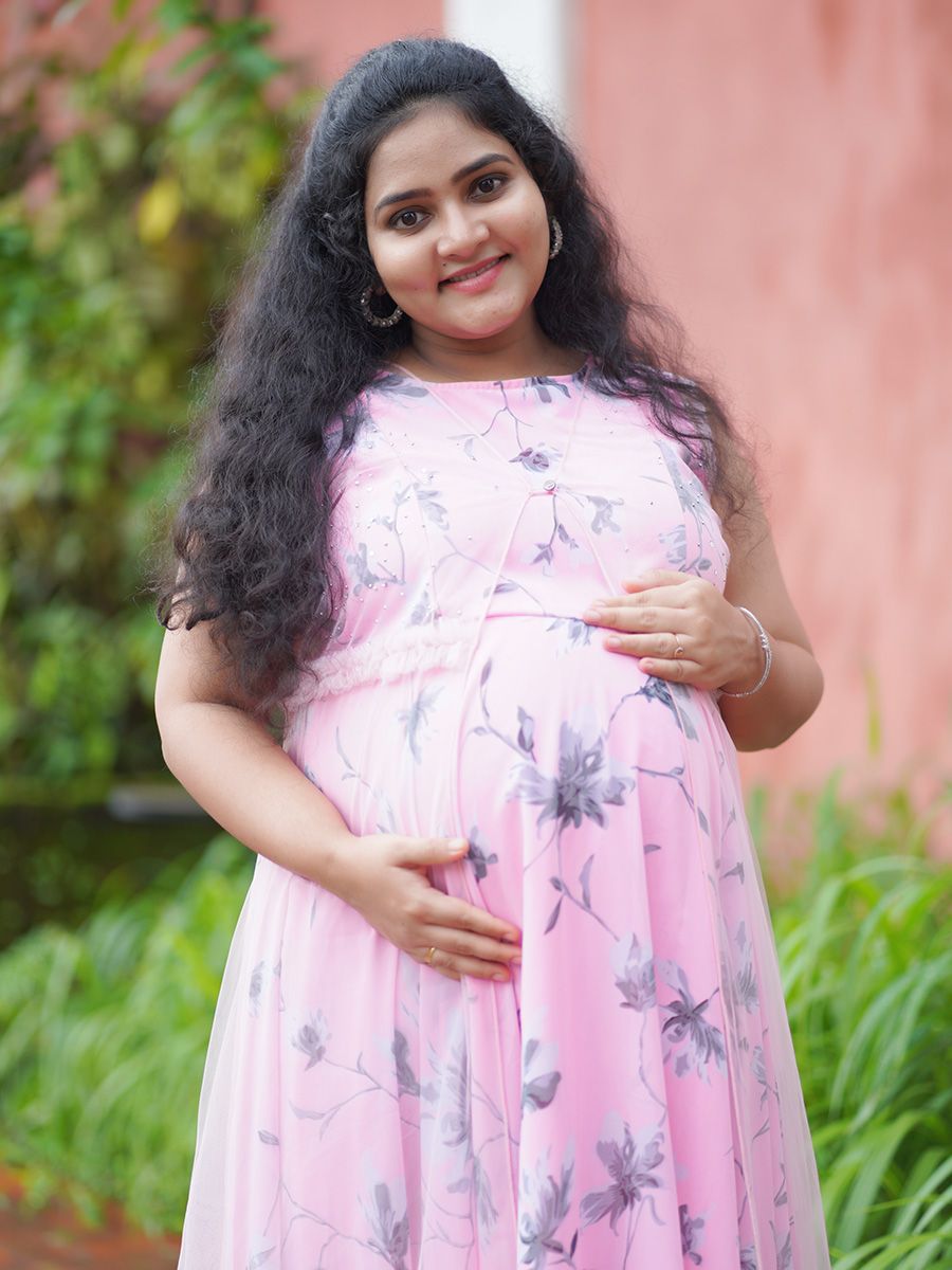 Maternity Photo Gown- Pink