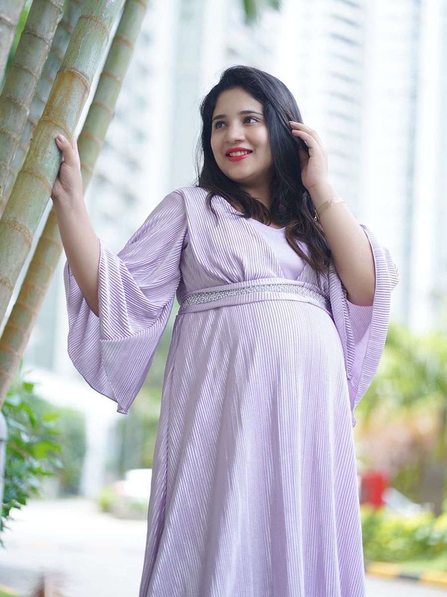 Maternity Photo Gown- Lavender