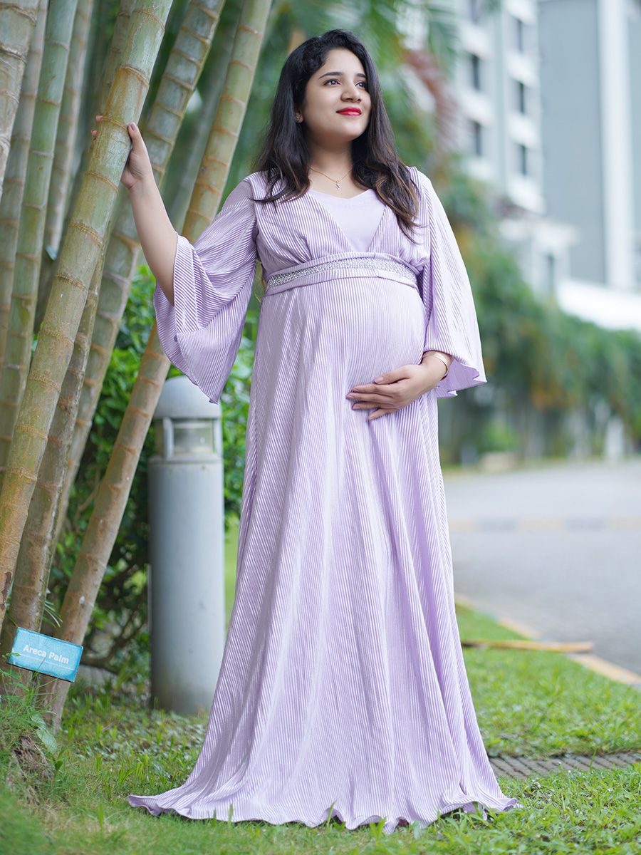 Maternity Photo Gown- Lavender