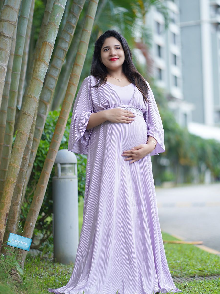 Maternity Photo Gown- Lavender